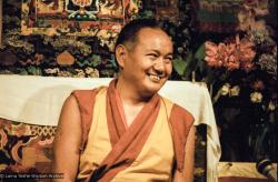 Lama teaching at VPI, 1983