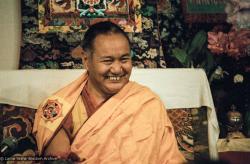 Lama teaching at VPI, 1983