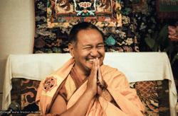 Lama teaching at VPI, 1983