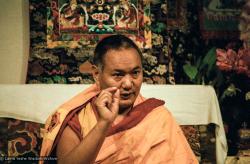 Lama teaching at VPI, 1983