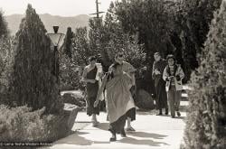 Lama with students, Yucca Valley, 1977