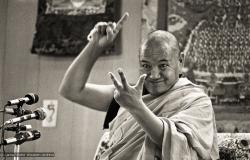 Lama teaching, Yucca Valley, 1977