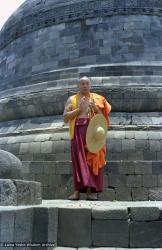 Lamas visit Borobudur, 1979