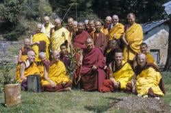 Ordination group with Lama Yeshe, 1976