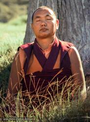 Lama in meditation, 1975.