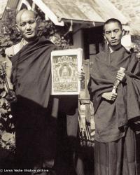Lama Yeshe  with  Lama Zopa Rinpoche,  1967