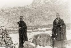 Rinpoche and Lama at Thangme, 1969