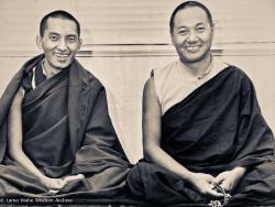 Rinpoche and Lama, New Zealand, 1975
