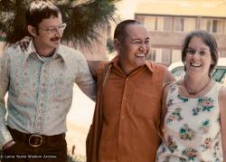 Lama with Robbie and Randa, UCSC, 1978