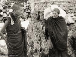 Rinpoche and Zina at Lawudo, 1969