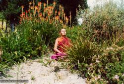 Lama meditating, California, 1974