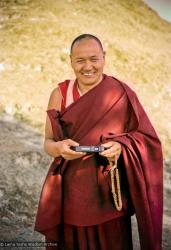 Lama Yeshe on the hill, 1975