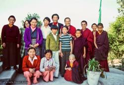 Group portrait with Jampa Trinley and family, 1976