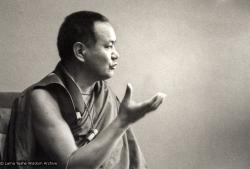 Lama teaching at UCSC, 1978