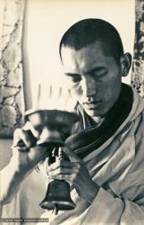 Lama Zopa Rinpoche doing puja, 1973
