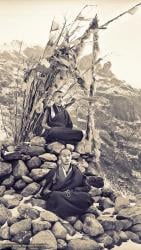 Rinpoche and Lama Near Lawudo, 1969