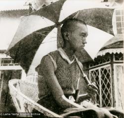 Lama Zopa Rinpoche at Altomont House, Darjeeling, 1967