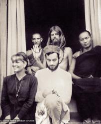 Zina Rachevsky with Lama Yeshe and Bhagavan Das, 1967