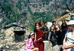 Rinpoche and Max  on Trek to Lawudo, 1969