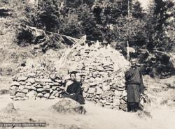 Lama Yeshe meditating, Dharamsala, 1972
