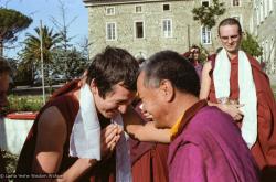 Lama with Steve Carlier, 1983