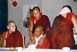 Lama and Ama-la, Bodhgaya, 1974