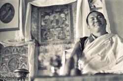 Lama teaching at Kopan, 1974