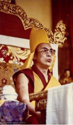 H.H. Dalai Lama, Bodhgaya, 1974