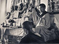 Rinpoche at fourth course, Kopan, 1973