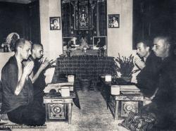 IMI Sangha morning puja,  1974