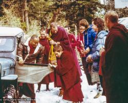 Arriving at Tushita-Dharamsala, EEC1, 1982