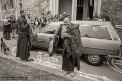 Lama arriving at MI, 1979