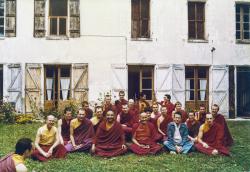 With IMI Sangha, Nalanda, 1983