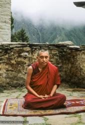 Rinpoche at Lawudo, 1990