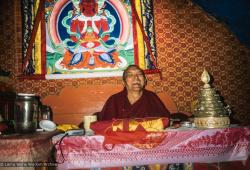 Rinpoche in Cherok Lama's Cave, 1990