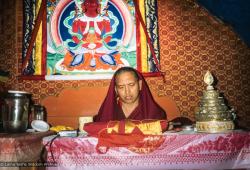 Rinpoche in Cherok Lama's Cave, 1990