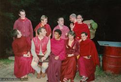 Sangha after the Cremation of Lama Yeshe, 1984