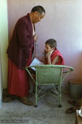 Listening to Lama's heart, 1982