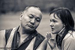 With Vicki Mackenzie, Manjushri, 1979