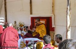H.H. Dalai Lama at O Sel Ling, 1982