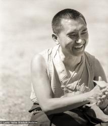 Rinpoche at Waterlow Park, 1983