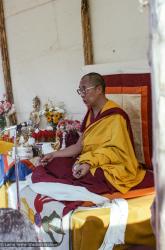 H.H. Dalai Lama at O Sel Ling, 1982