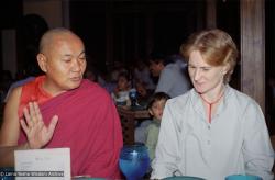 Lama and Margaret, Hotel Oberoi, 1983