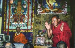 With Geshe Rabten, Tushita-Dharamsala, 1980