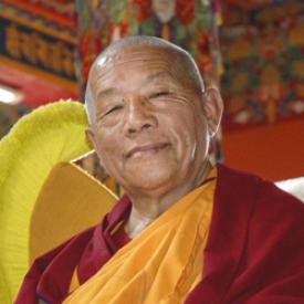 Portrait of Khen Rinpoche Lama Lhundrup Rigsel (1941–2011).