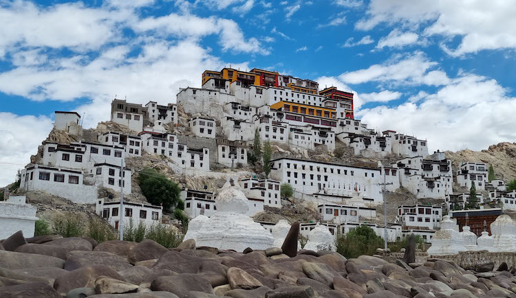 Thiksey Gompa, a Gelug monastery in the Indus Valley, founded in the 15th century by Sherab Zangpo. Photo: Sandy Smith.