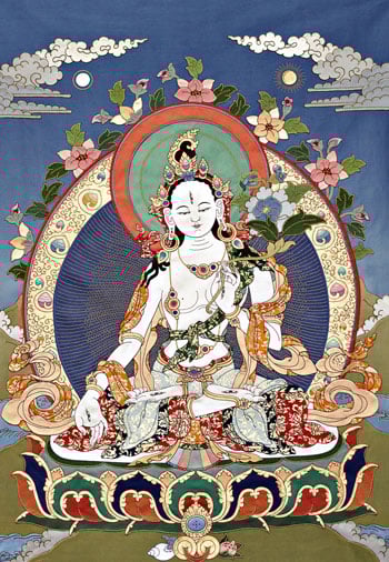 White Tara, artist unknown. Photo courtesy of FPMT.