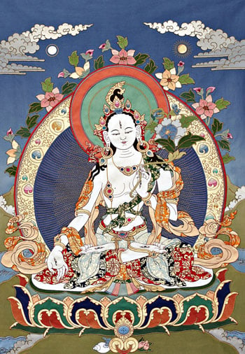 White Tara, artist unknown. Photo courtesy of FPMT.